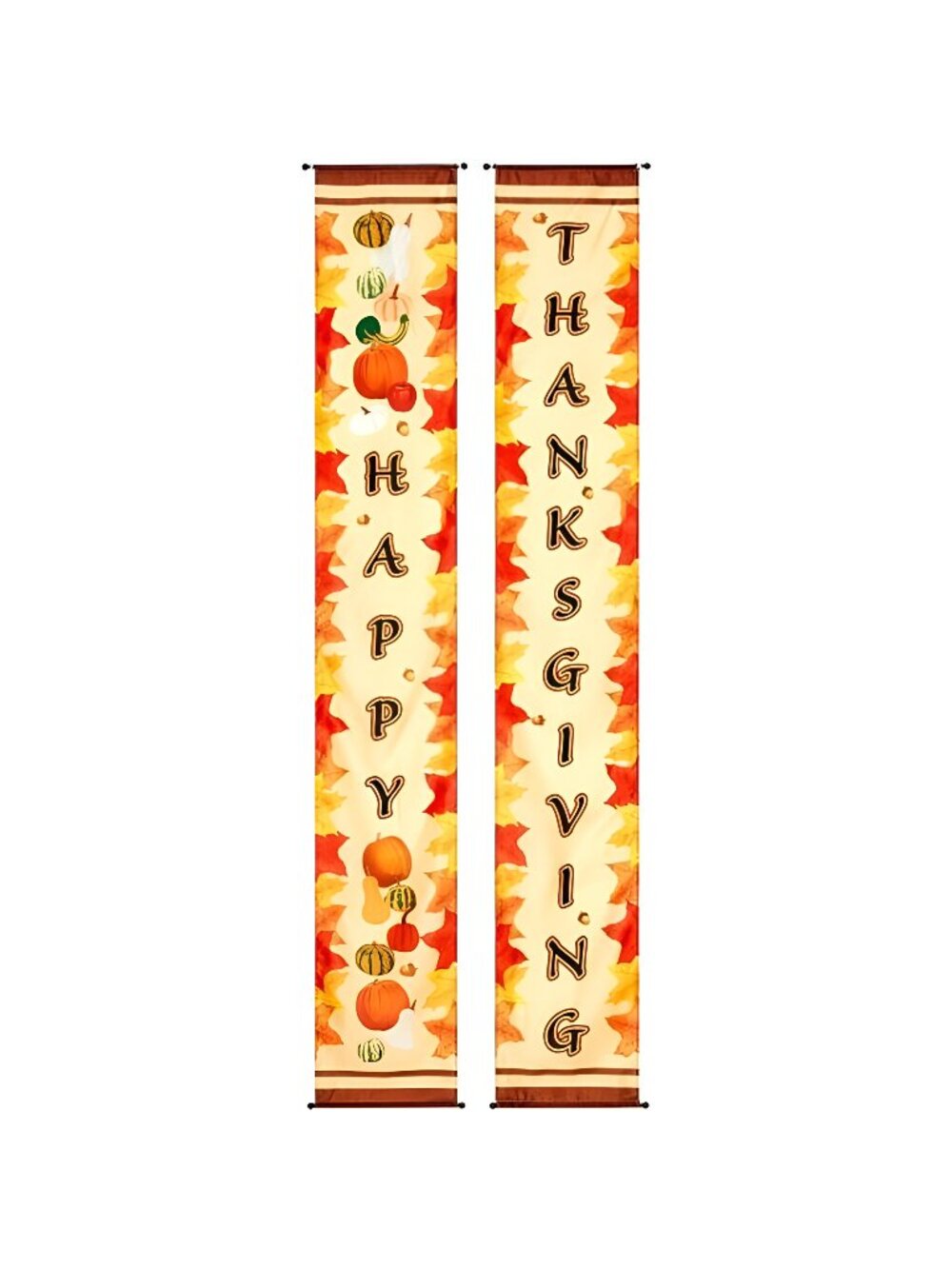 2-Piece Fabric Party Banner with Dowel, Thanksgiving, 84-Inches